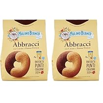 Mulino Bianco Biscotti Frollini Abbracci con Cacao e Panna Fresca, Senza Olio di Palma, Colazione Ricca di Gusto, 700 g (Confezione da 2)
