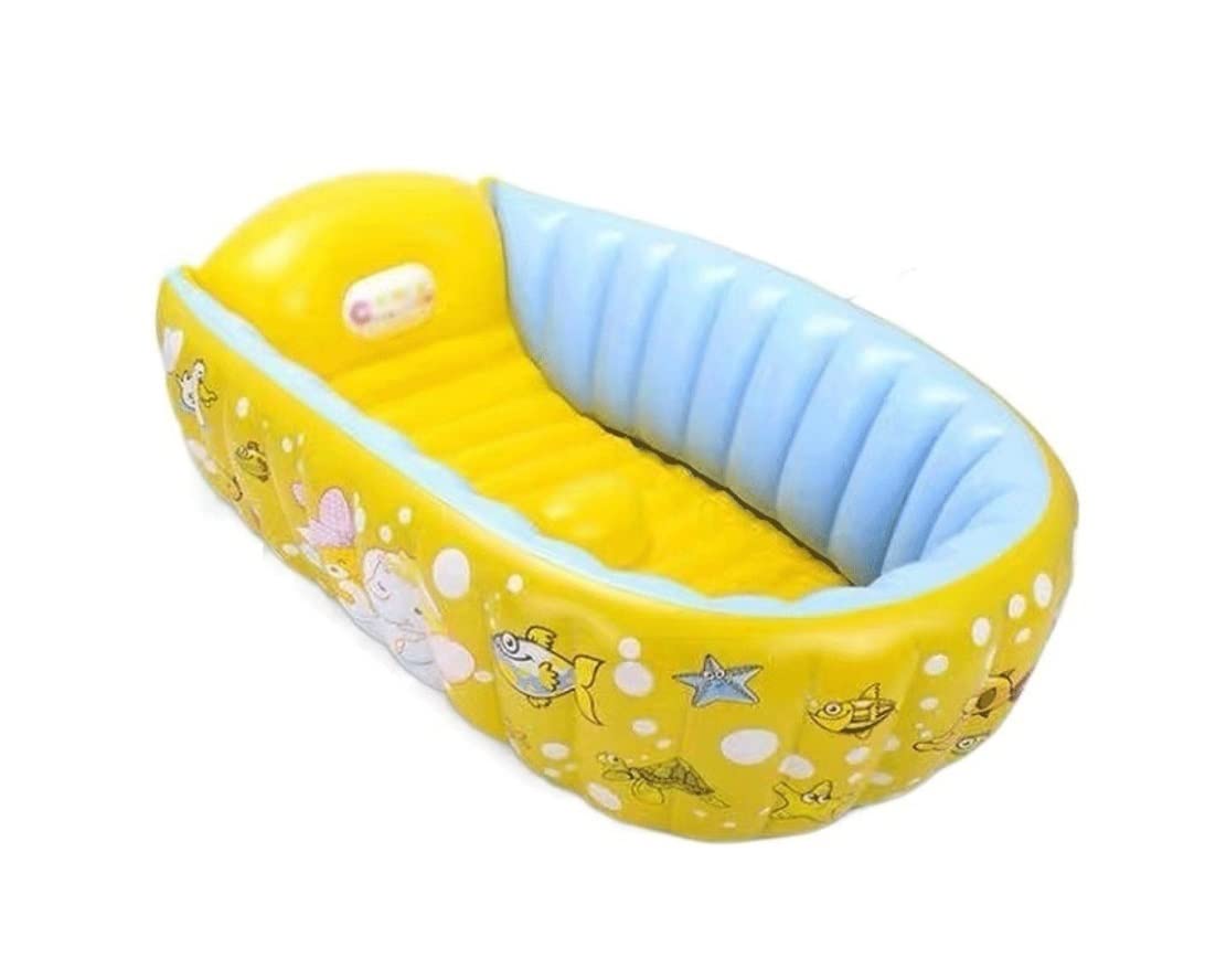 TOTIKI Paddling Pool Paddling Pools Swimming Pool Summer Water Fun Bathtub Inflatable For Indoor And Outdoor Backyard Garden Garden(Yellow)