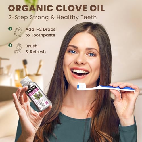 Image of HIQILI 16 Fl Oz Clove Essential Oil, Pure Natural for Hair, Diffuser, Aromatherapy - 500ML