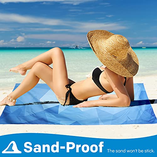 Syourself Microfiber Beach Towel For Travel, 71"X 35",Extra Large Beach Towels,Quick Dry,Super Absorbent, Lightweight Sand Free Towel For Pool, Swim, Water Sports, Gym, Camping,Outdoor,Picnic(Gblue) #TOP4