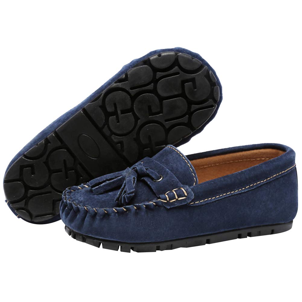 amropi Garçon Mocassins Suède Chaussures de Ville Mariage Tassel Loafers Plates