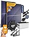 Produktbild Balkonkraftwerk mit Speicher Komplettset 850 Watt mit Solarspeicher und Halterung, Upgradebarer Wechselrichter (Flachdach-Halterung)