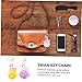 BESPORTBLE 4pcs Cartoon Key Chains with Swan Hair Ball Bag Pendants Mixed Key Rings Handbags Fuzzy Ball Accessory Comfortable Touch All