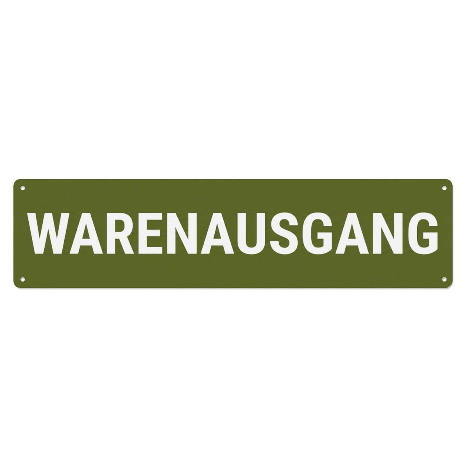 Okahys 4X16inch(10X40cm) Warenausgang Goods Dispatch Shipping Metal Tin Sign