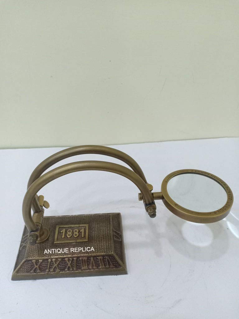 HENRY HUGHES London Loupe en laiton nautique 1881