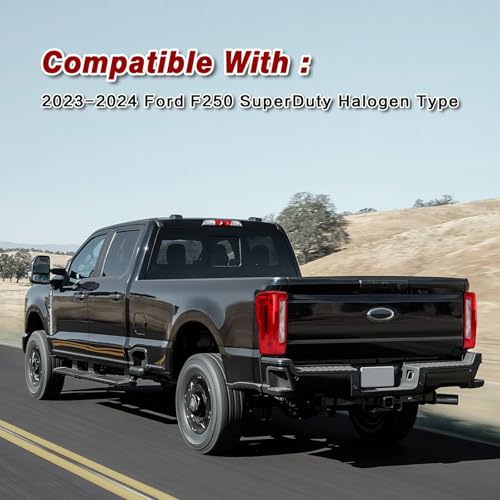 Image of Tail Lights Fit for 2023-2025 Ford F250 F350 Super Duty | Halogena Type Rear Light Accessories Rear Brake Lamp Signal Assembly OE:PC3Z13405D (Left Driver Side)