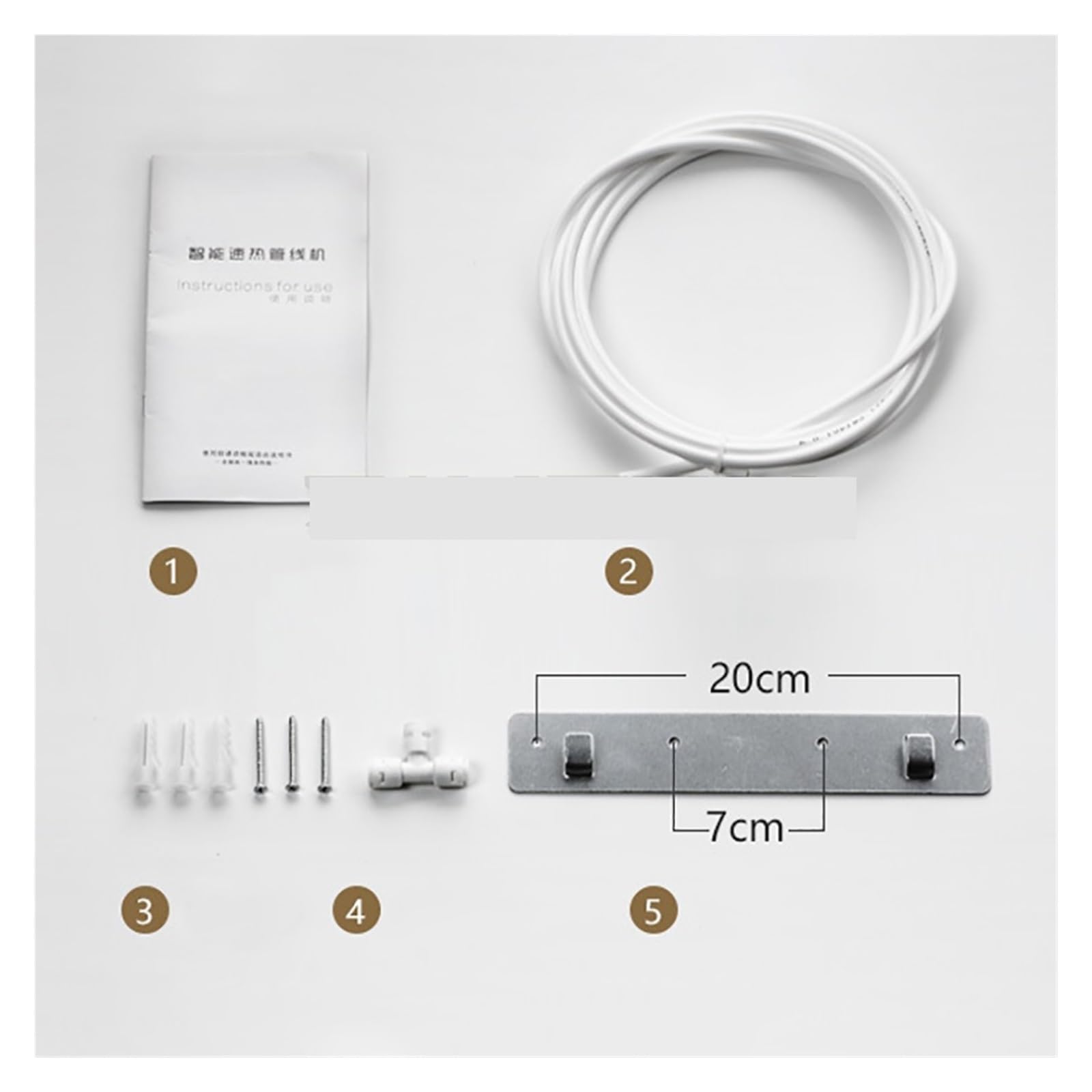 Distributore di Acqua Calda Istantaneo 2200W Distributore di Acqua Elettrico a Parete Scaldabagno Fontanella Distributore di Acqua Istantanea 25L/H Temperatura Regolabile con Filtrazione Premium (Vers