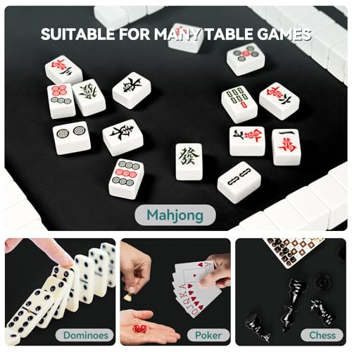 Rummy Cube 6 Player Edition con 6 Soportes de Madera y Tablero miniatura 6