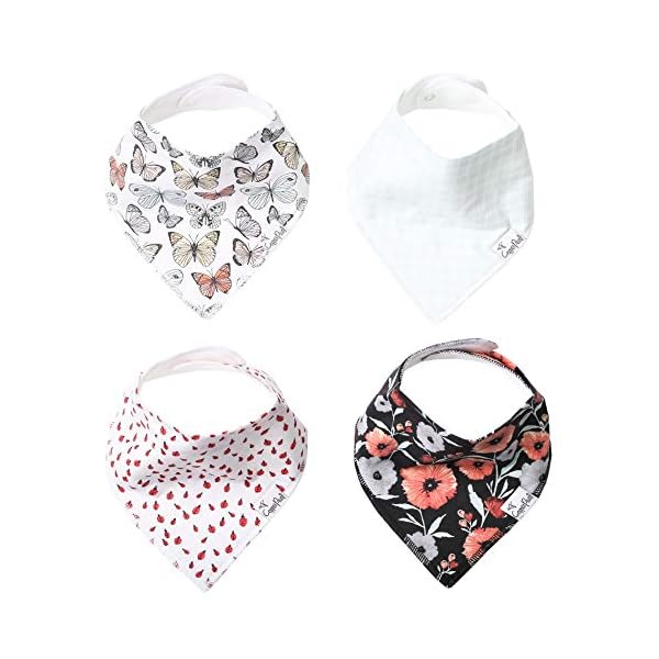 Copper Pearl Baby-Bandana Geifer Lätzchen Für Sabbern und Zahnen 4 Satz-Geschenk-Set Dot