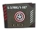 Marvel Captain America Vintage Military Wallet, Portefeuilles mixte adulte, Beige, 14.5x12x3 cm (W x H L)