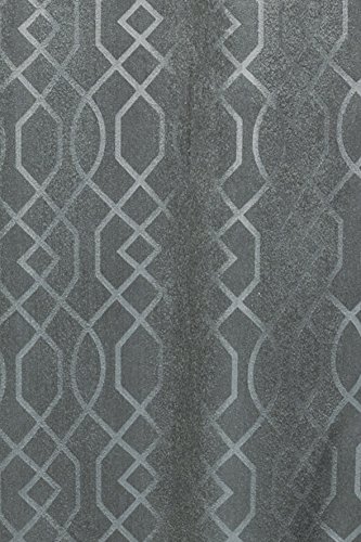 Elbersdrucke Finished Decoration, Polyester, Anthracite, Silver, 255 x 140 cm, W 55.1" x L 100.4" (1 Panels) - Image 3