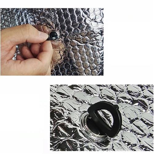 Cortina parasol para ventana delantera y protector plegable de parabrisas 5