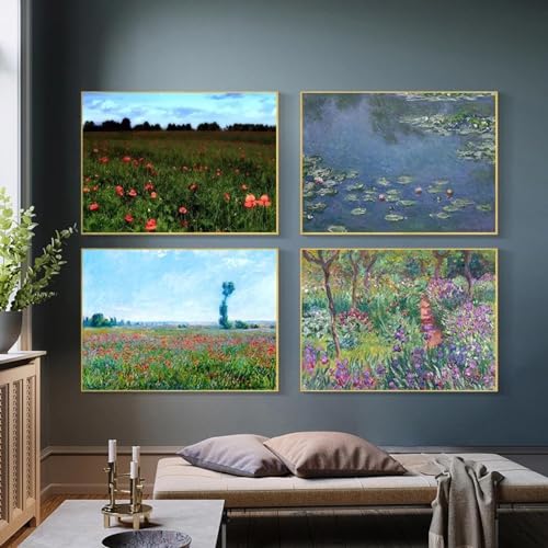 Peinture sur toile Monet pour créer une décoration de maison moderne