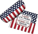 Spoontiques Americana Eyeglass Hard Case with Matching Lens Cloth
