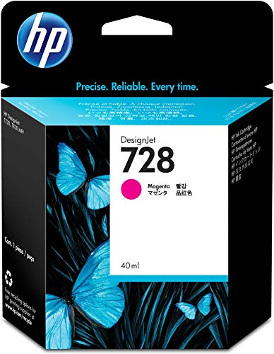 HP 728 インクカートリッジ 7個　40ml Amazon.co.jp: 日本HP HP728 インクカートリッジ マゼンタ40ml F9J62A