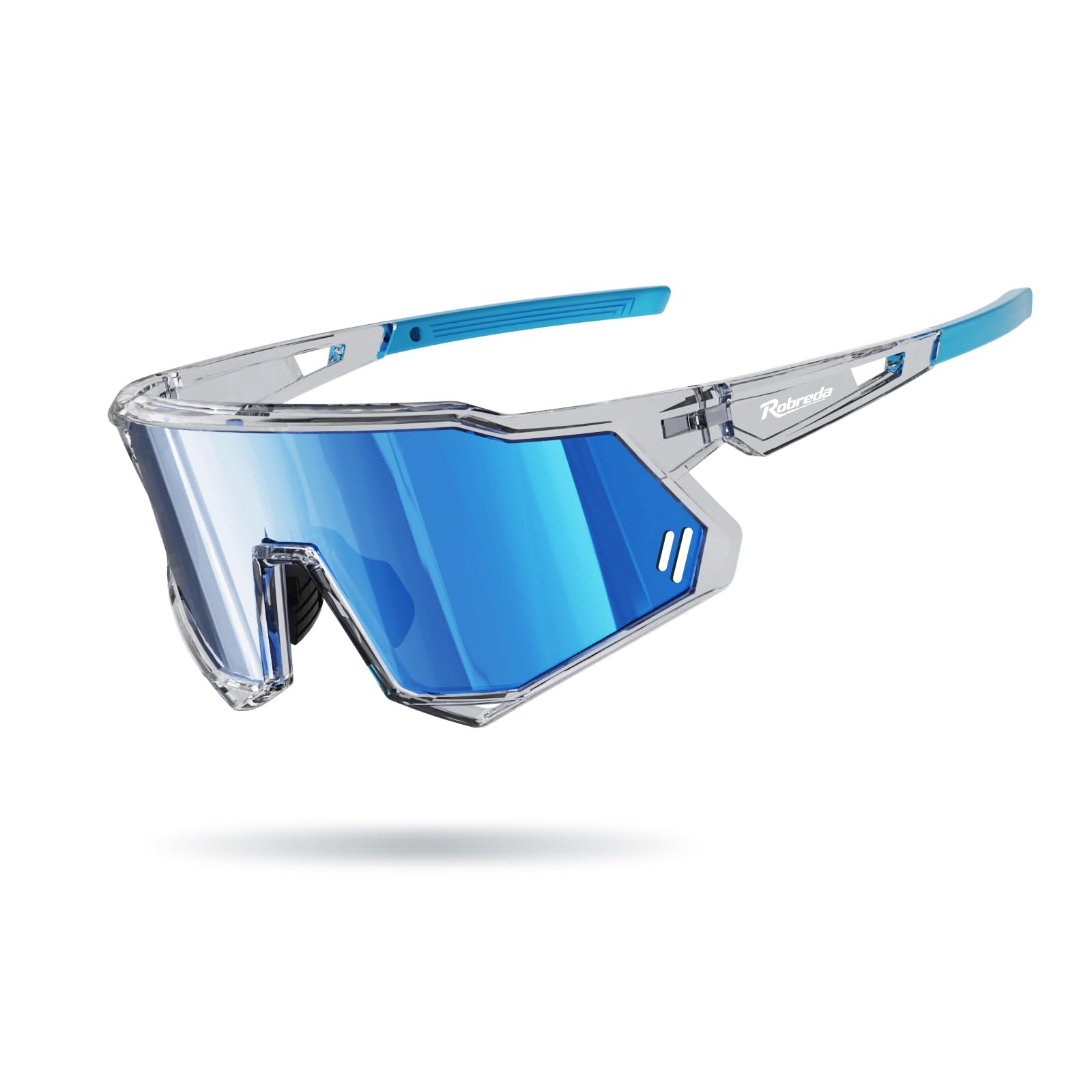 Schnelle Brille Herren, [34G TR-90 Ultraleicht] Fahrradbrille Herren Damen, UV400 Schutz Sportbrille, Voller Rahmenschutz, Verstellbare Nasenpads & Bügel, rennrad brille