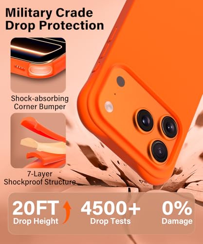 Coque iPhone 17 Pro silicone liquide compatible MagSafe antichoc - 4