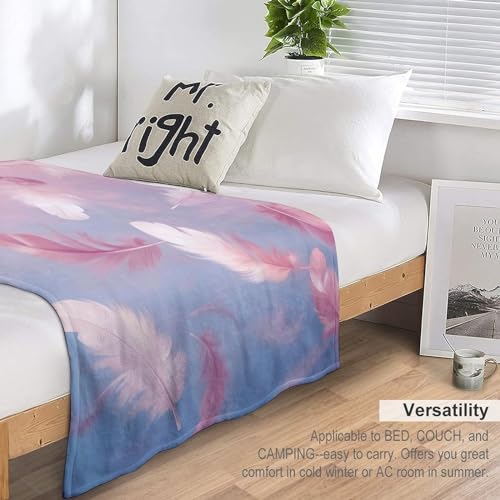 Couvertures flannel chaudes Plume 100x130cm pour vos soirées