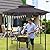 MEWAY 8x5 Outdoor Grill Gazebo Canopy, BBQ Canopy Gazebo Tent for Patio,Barbecue,Grey