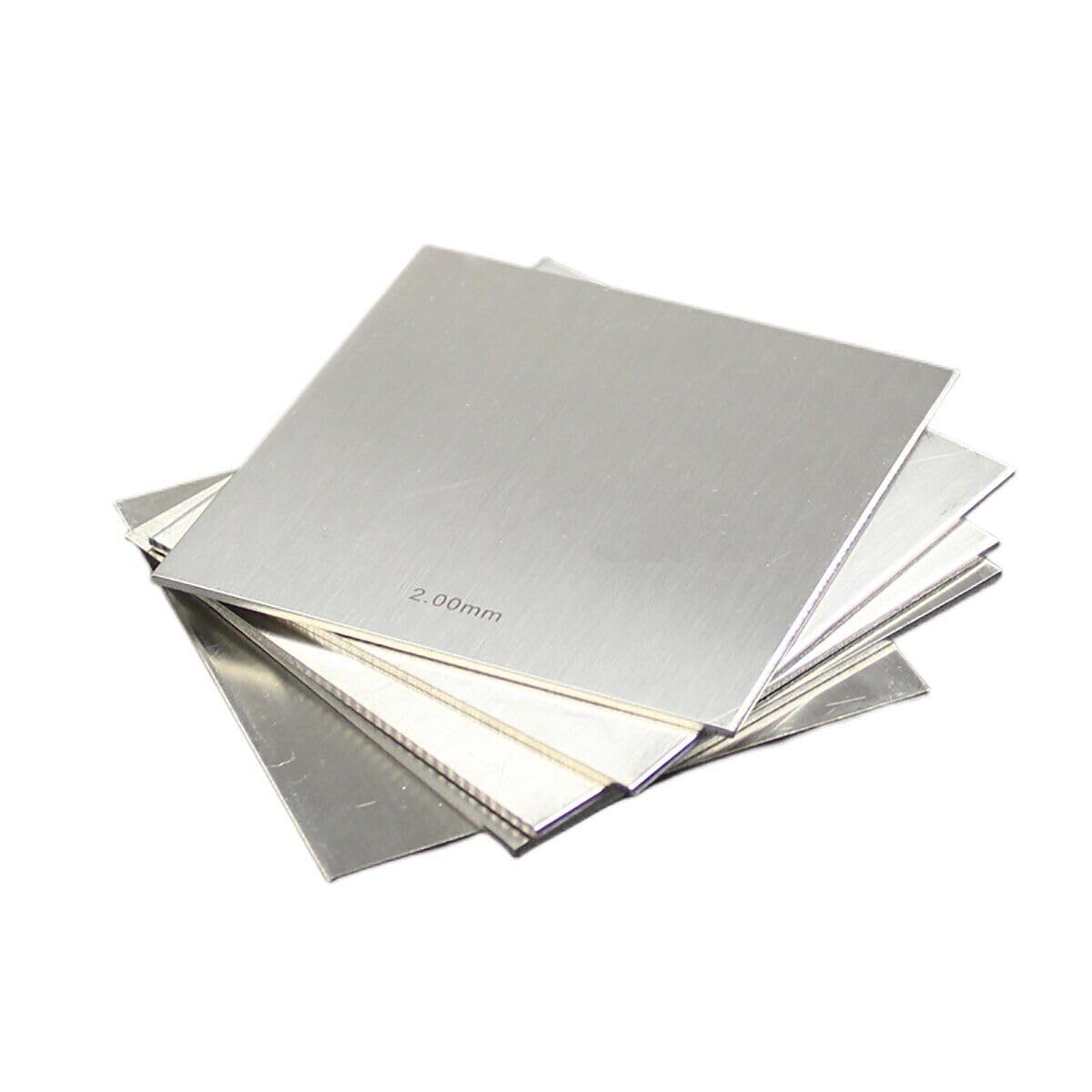 Thickness 4mm SS316 Stainless Steel Square Plate Polished Sheet Diameter 50/100/150/200/250/300mm (Thickness 4mm,200x100mm 1pcs)