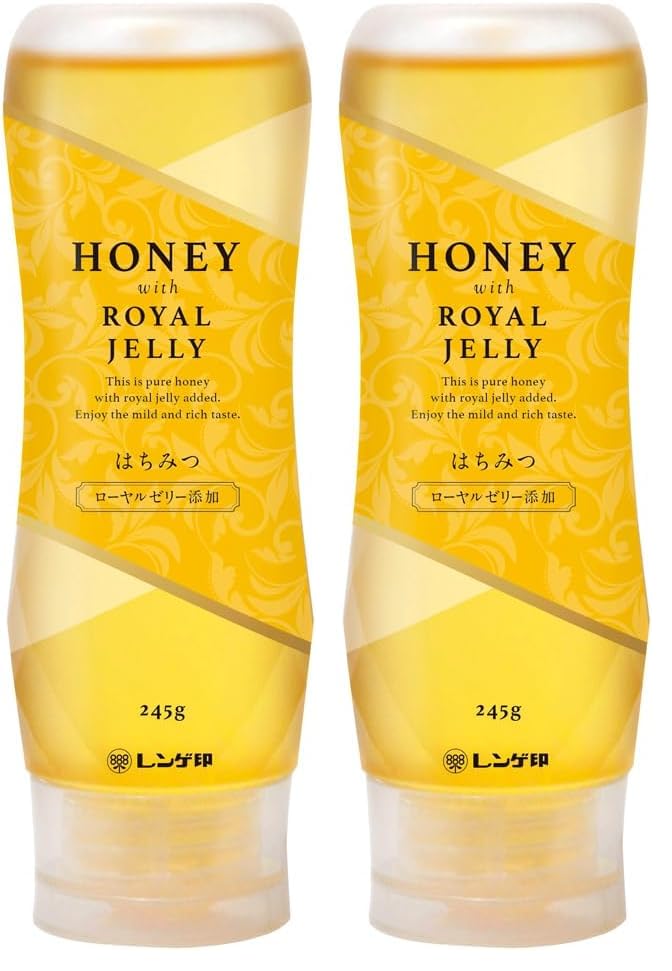 Amazon.co.jp: 日本蜂蜜 ローヤルゼリー添加はちみつ 245g (× 2