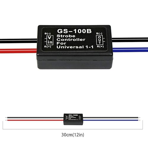 Miniatura 9 de Controlador estroboscópico de flash de coche de 12 V GS-100C con módulo intermitente remoto para luz de freno LED luz de freno trasera