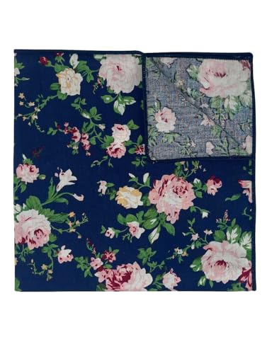 Image of Kebocis Men's Floral Pocket Square Handkerchief for Men