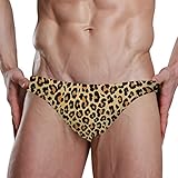 Chic Houses Men's Sexy Bikini Leopard Swimsuit Swimwear Quick Dry Print Briefs XXXL 2031388