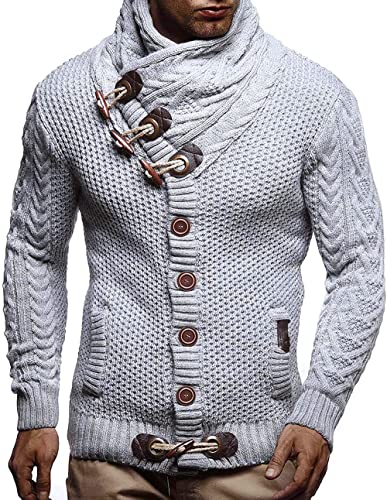 Men's Turtleneck Cable Knit Button Down Cardigan,Fall Winter Pullover Casual Sweaters