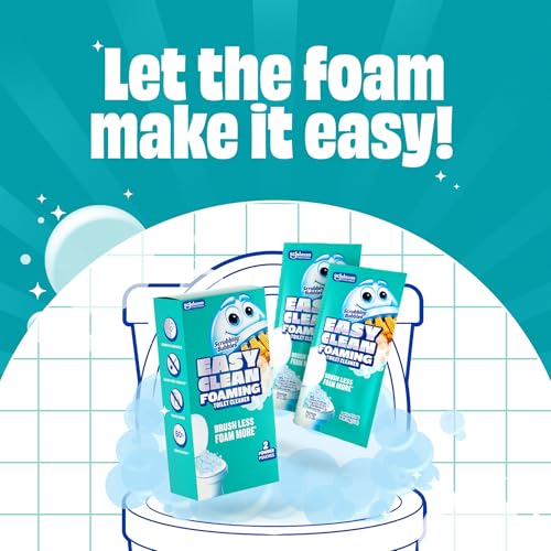 Image of Scrubbing Bubbles Easy Clean Foaming Toilet Bowl Cleaner, Easy Drop In Powder Pouches, 100g (2 Pouches)