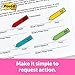 Post-it 684SD Arrow Message 1/2-Inch Page Flags, Sign & Date, 4 Bright Colors, 80 Flags/Pack
