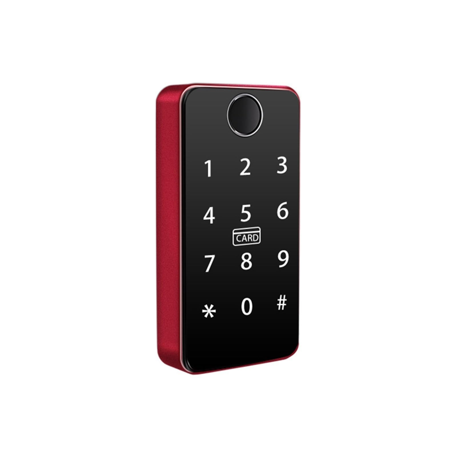 DIGNIFE Smart Door Lock, Sauna Fingerprint Password Cabinet Lock Touch Induction Electronic Lock(Rosso)