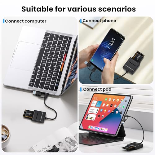 Adaptador Externo USB 3.0 para SSD mSATA, hasta 2TB miniatura 2