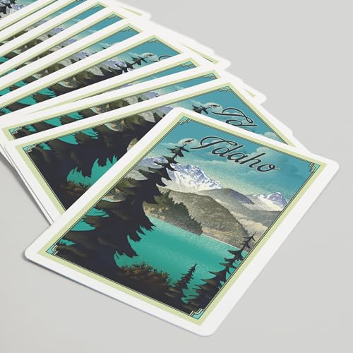 52 Cartas de Póker Escena Lago Idaho miniatura 5