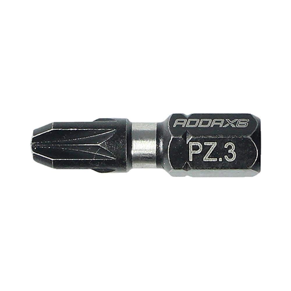 Timco Black X6 Impact Pozi Driver Bit - Newly Developed Heat Treatment Process For Longevity And Performance - No.3 X 25