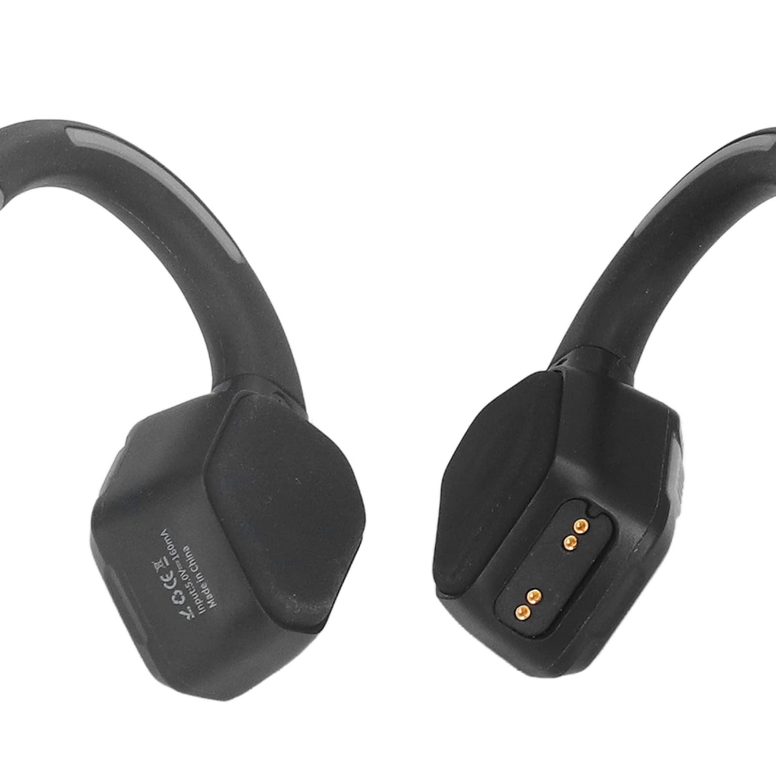 Słuchawki z Przewodnictwem Kostnym, Słuchawki Douszne Bezprzewodowe Słuchawki, Sportowy Zestaw Słuchawkowy Bluetooth z Wbudowanym Mikrofonem, Pamięć 16 GB, Wodoodporny Magnetyczny(Srebrnoszary)