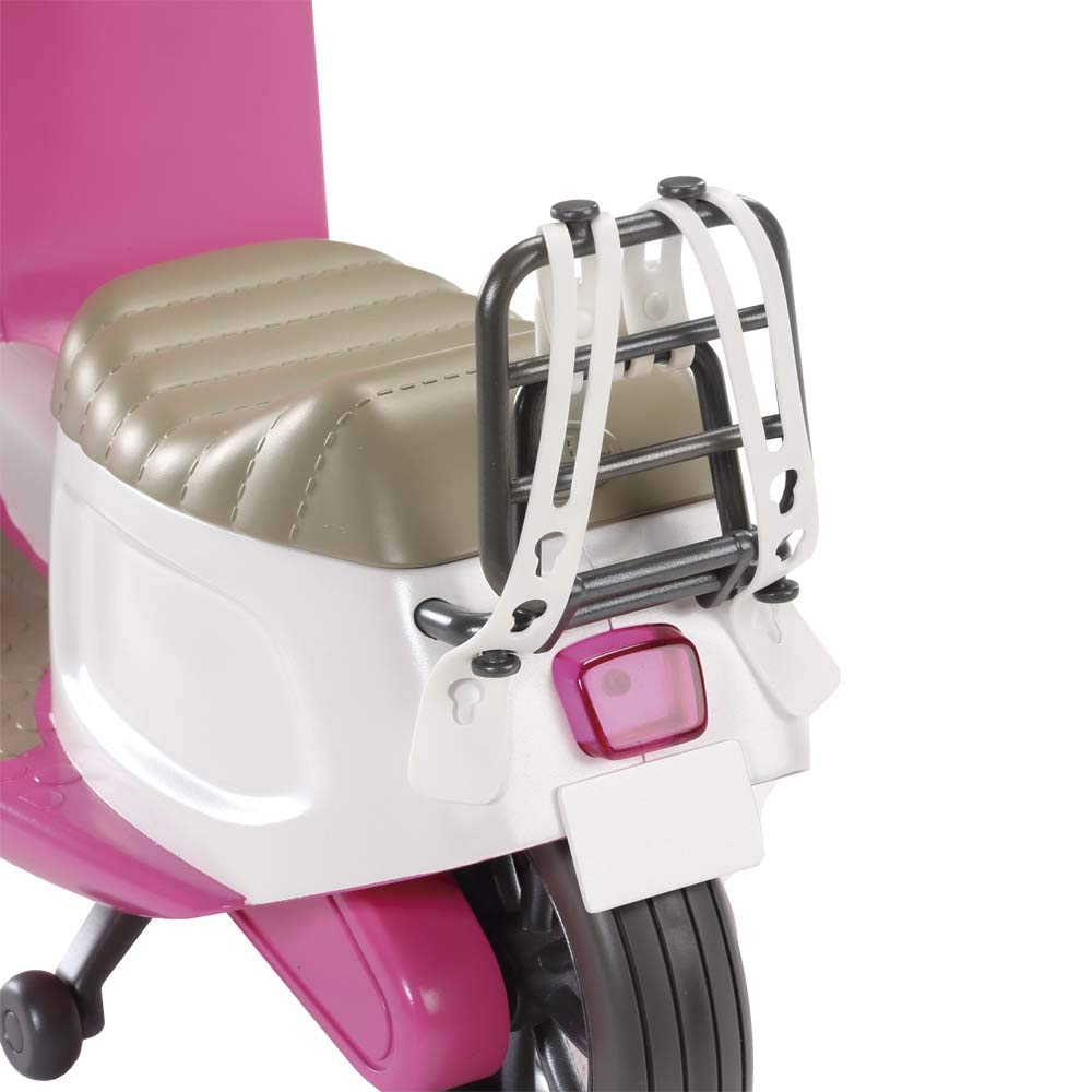 Zapf Creation 824771 BABY born City RC scooter doll scooter with remote  control and light effects, doll accessories 43 cm, pink/white