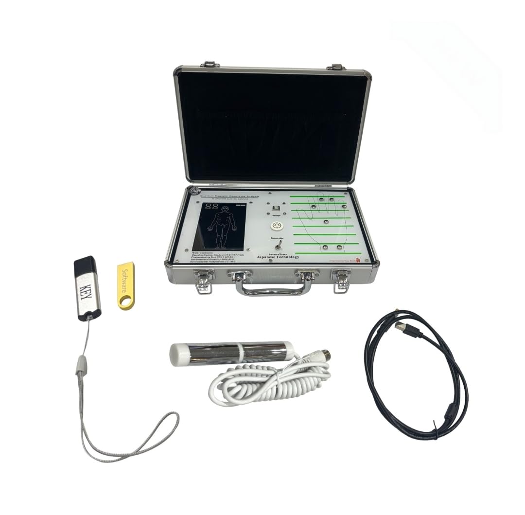 Quantum (2 In 1) Body Analyzer Machine For Full Body Checkup Latest Japanese Technology Scanning with Rod or Palm Generate 45 Reports (Children, Men, Women) Work In Windows 10-image-23