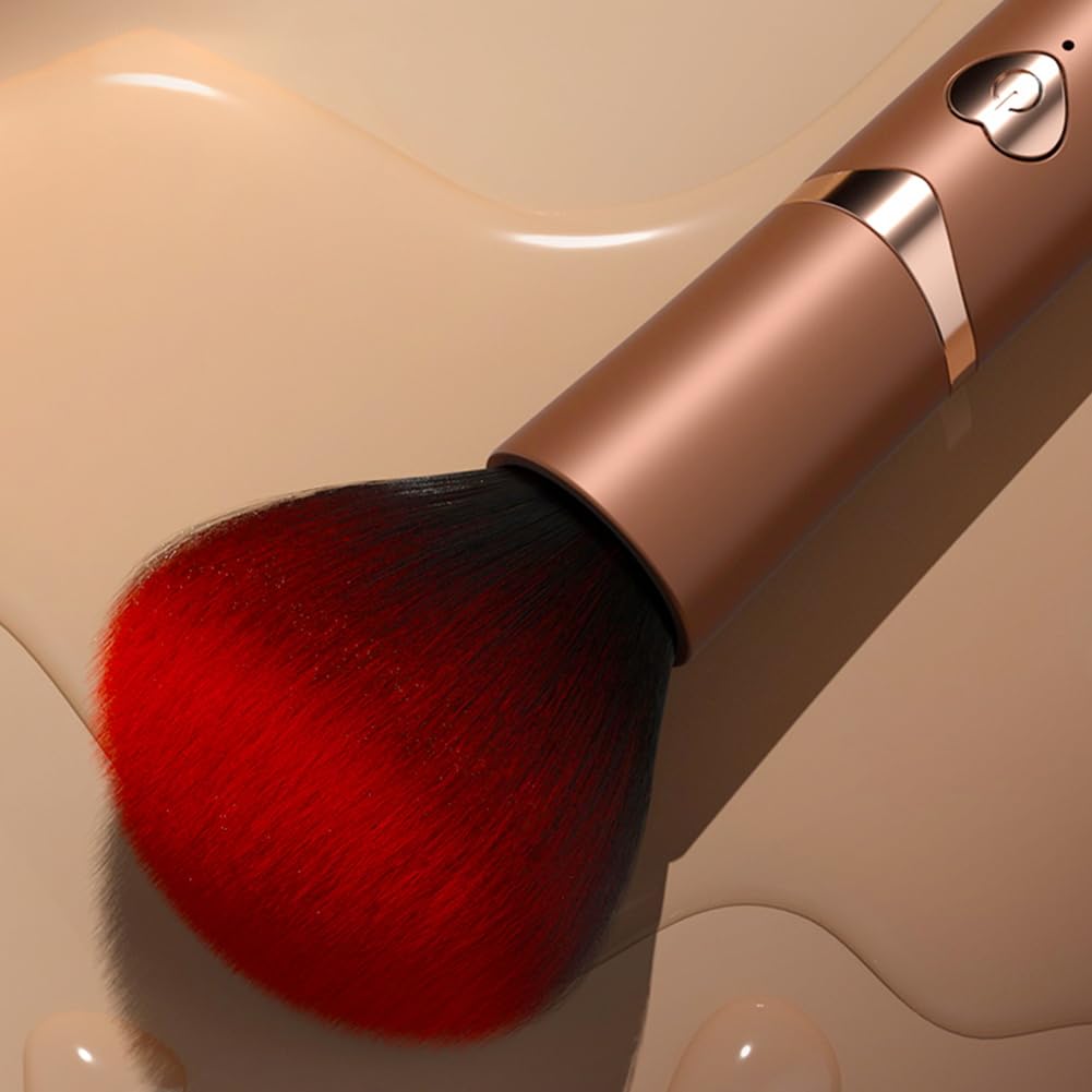 Vibratore Mini Brush Makeup Erotico Tease Vibratoreper donna piccolo, mini vibratore Vibratoreper Donna Professionale Toys Giocattolo Adulti per Nipple, G-Spot, Clitoride (oro)