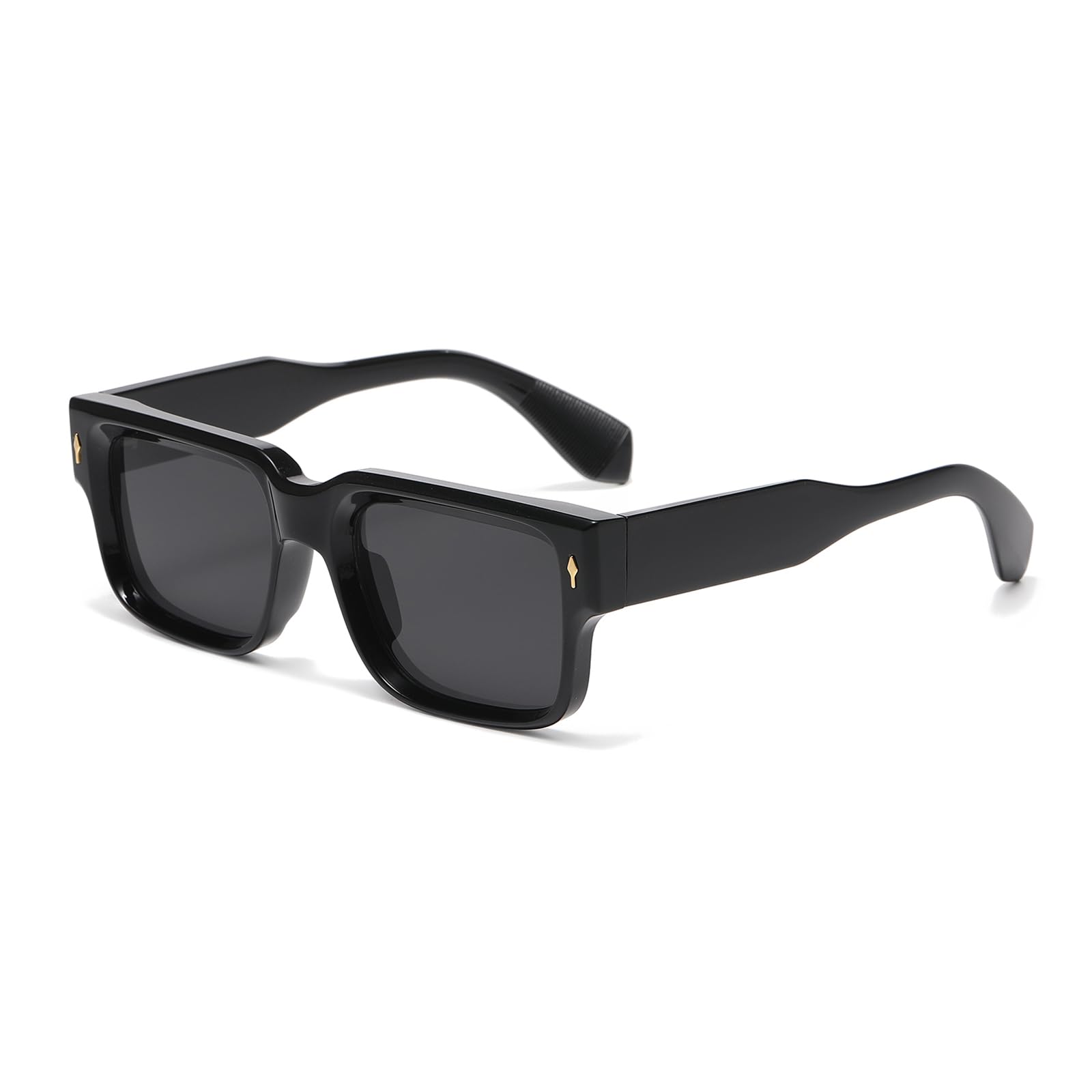 Long Keeper Gafas de Sol Cuadradas Sobre Retro para Mujer Hombre Lentes de Sol Hombre Rectangulares Gafas de Conducción Protección UV400