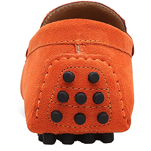 Men's Penny Loafers Moccasin Suede Leather Slip On Casual Dress Driving Shoes4
