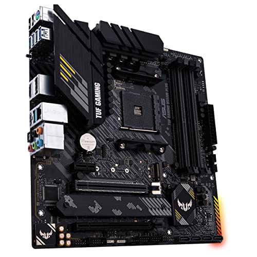 Placa-Mãe ASUS TUF GAMING B550M-PLUS, Chipset B550, AMD AM4, mATX, DDR4, PCIe 4.0 glide