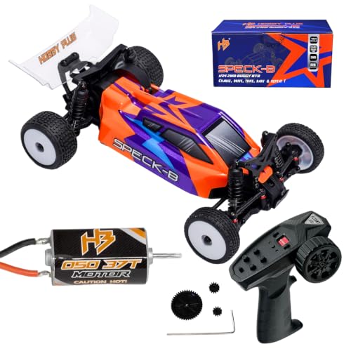 Image of HOBBYPLUS Combo Speck B 1 /24 2WD Buggy Mini RC Car w Upgraded 050 37T Motor Included - RTR RC Buggy, Fast Mini Racing Buggy