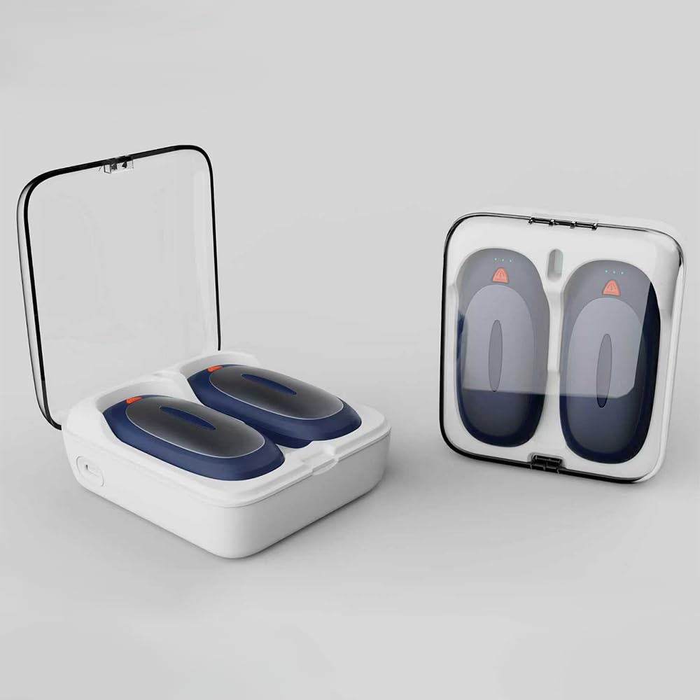 Scaldamani elettrici, ricaricabili, set da 2 pezzi da 2000 mAh, 3 livelli, compatto per guanti, scaldamani portatili per Natale, outdoor, campeggio, ideale come regalo caldo per uomini e donne