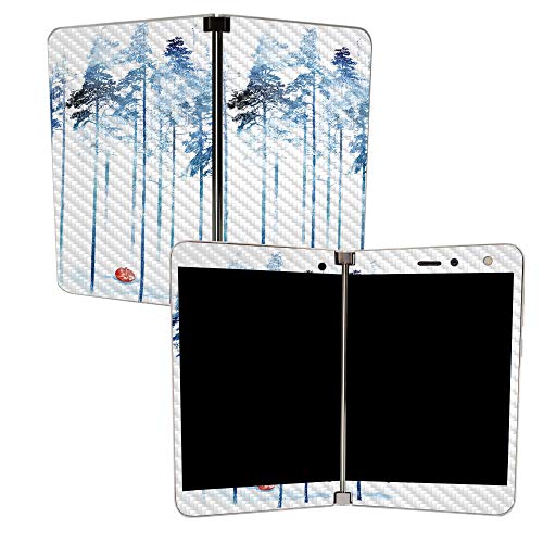 Image of MightySkins Carbon Fiber Skin for Microsoft Surface Duo - Sleeping in The Woods | Protective, Durable Textured Carbon Fiber Finish | Easy to Apply | Made in The USA