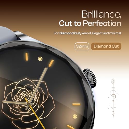 Image of Fire-Boltt Phoenix Aura Women Smart Watch with 1.26 inch Diamond-Cut HD Display, Rotating Crown, Wireless Charging, Bluetooth Calling, Voice Assistant, 120+ Sports Modes - Air Blue