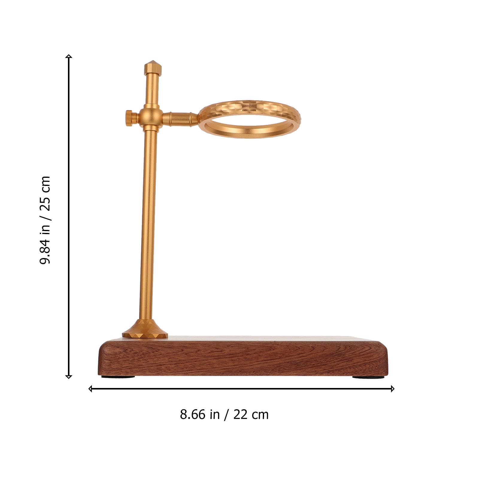 INOOMP Soporte para Filtro de Café Diseño Antideslizante y Ajustable, Rejilla para Goteros de Café de Madera Sólida y Aleación de Aluminio para Uso en Casa