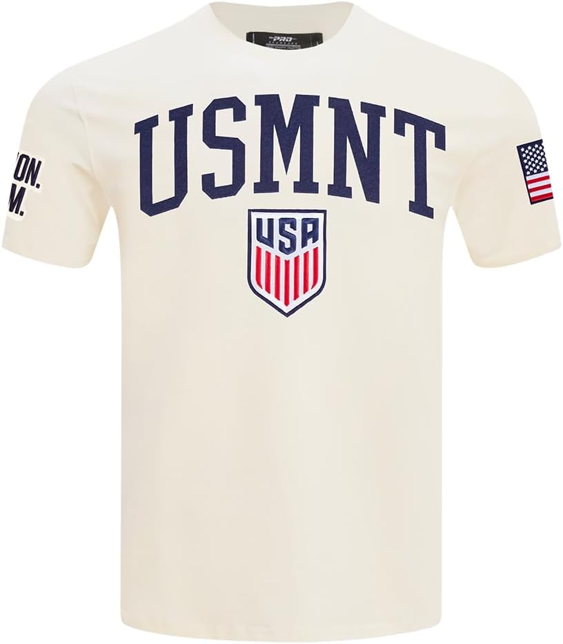 Pro Standard National Teams Mens Mens Ussf Classic Chenille Cotton Short Sleeve Tee