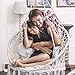 EasyTime Hammock Chair Macrame Swing, Hanging Chair for Reading/Leisure, 330 Pound Capacity, Perfect for Indoor/Outdoor Home, Garden, Deck, Yard