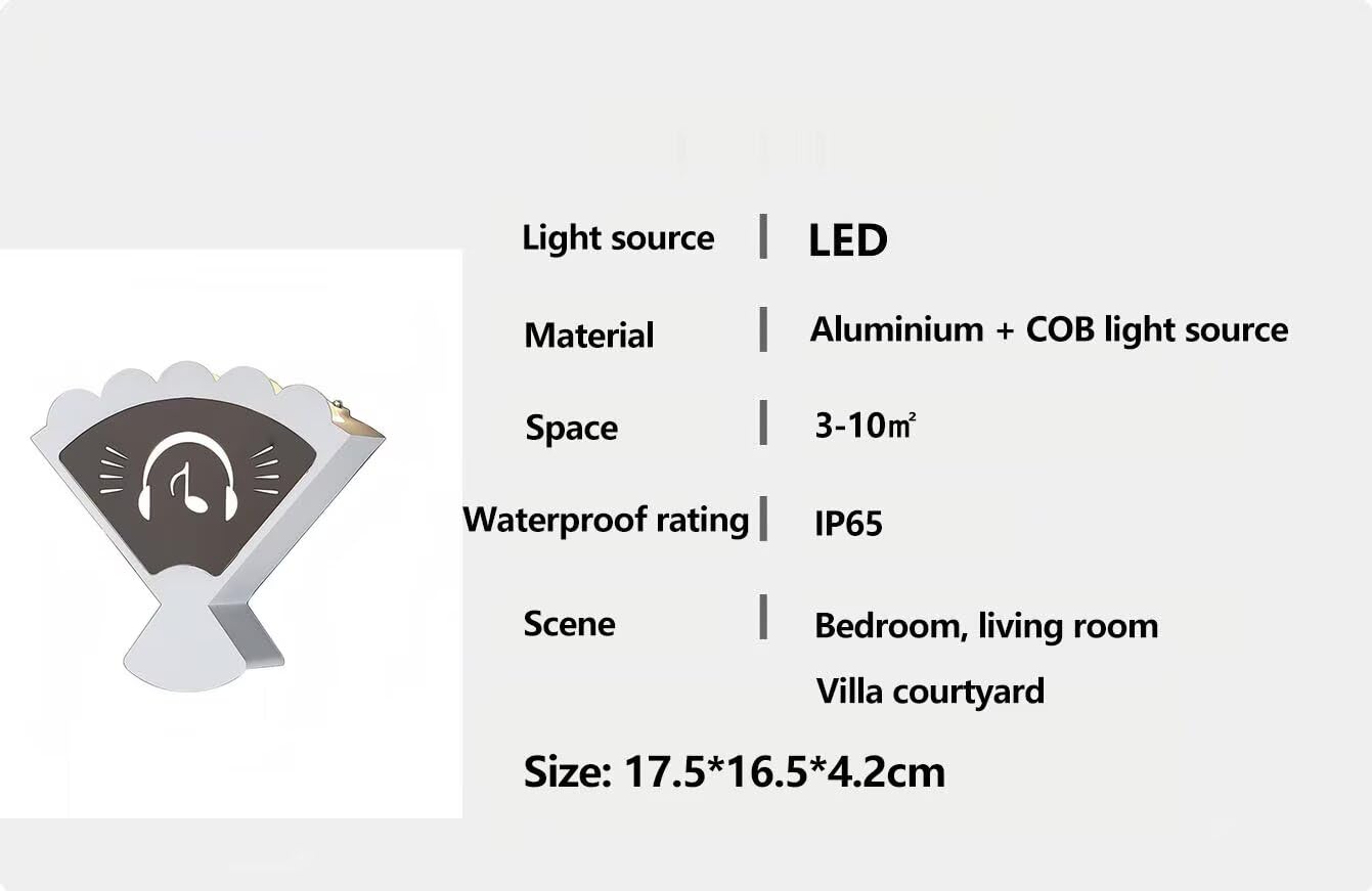 LED Aplique Interior/Exterior IP65 Lámpara de pared Impermeable 12W 3000K Up-Down Ambiente Iluminación Indirecta Blanco Aluminio Lámpara para dormitorio Baño Pasillo (C)